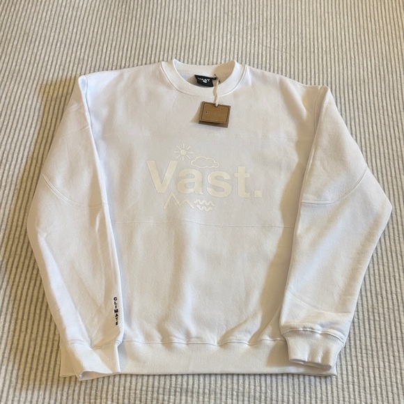 vast Other - Vast Graphic Sweatshirt ~ Size Large ~ White